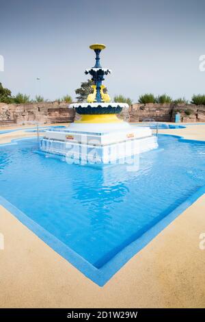 Gesamtansicht des Pools aus dem Südwesten, Skegness, Lincolnshire, UK. Stockfoto