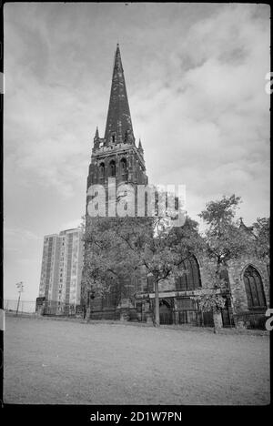 Außenansicht der St Stephens Church, Brunel Terrace, Low Elswick, Newcastle-upon-Tyne, Großbritannien. Stockfoto