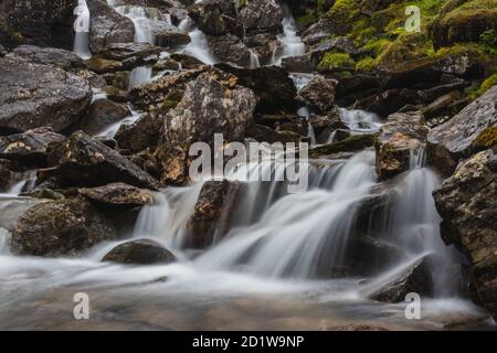 Wasserfall in Norrway Stockfoto