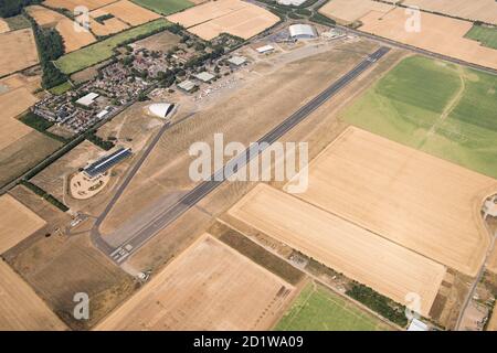 Duxford, Cambridgeshire. Imperial War Museum Duxford, Cambridgeshire. Luftaufnahme. Stockfoto