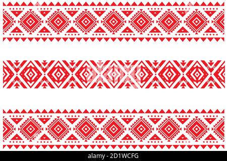 Ukrainische Folk-Design & Nordosten indien Textil-Design. Tribal Muster von Nordosten, indien. Ikat geometrische Folklore Ornament. Ethnischer Vektor der Stämme. Stock Vektor