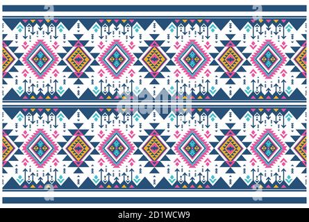 Ukrainische Folk-Design & Nordosten indien Textil-Design. Tribal Muster von Nordosten, indien. Ikat geometrische Folklore Ornament. Ethnischer Vektor der Stämme. Stock Vektor