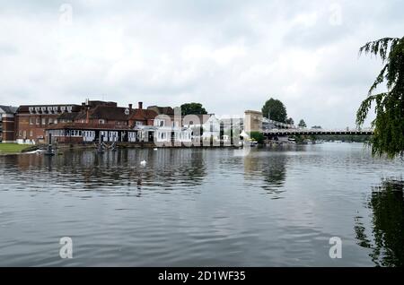 Das Compleat Angler Hotel an der Themse in Marlow, Buckinghamshire Stockfoto