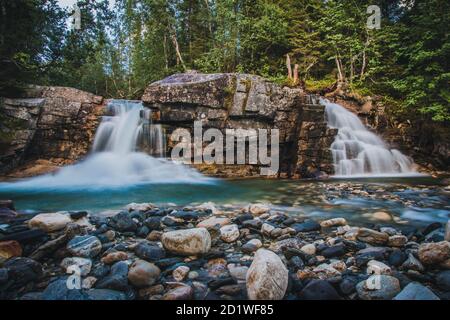 Wasserfall in Norrway Stockfoto