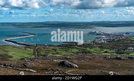 Der Hafen von Holyhead Stockfoto