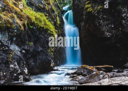 Wasserfall in Norrway Stockfoto