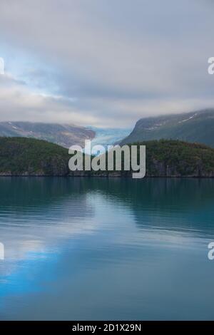 Svartisen Breen, Engabreen Stockfoto