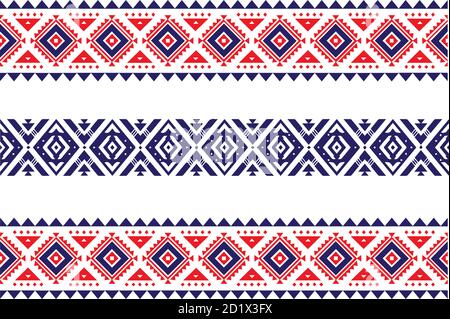 Ukrainische Folk-Design & Nordosten indien Textil-Design. Tribal Muster von Nordosten, indien. Ikat geometrische Folklore Ornament. Ethnischer Vektor der Stämme. Stock Vektor