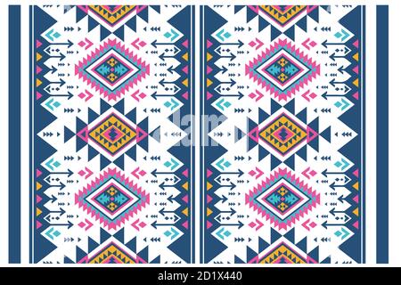 Ukrainische Folk-Design & Nordosten indien Textil-Design. Tribal Muster von Nordosten, indien. Ikat geometrische Folklore Ornament. Ethnischer Vektor der Stämme. Stock Vektor