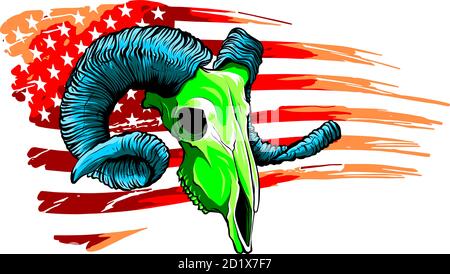 ram Ziege Logo Symbol Design Vektor Illustration Stock Vektor