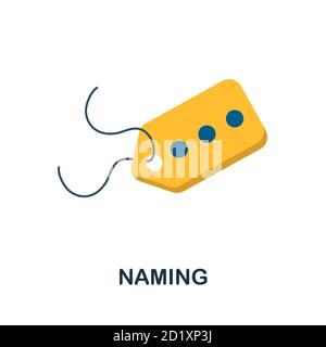 Namenssymbol. Einfaches Element aus der Branding-Kollektion. Creative Naming Icon für Webdesign, Vorlagen, Infografiken und vieles mehr Stock Vektor