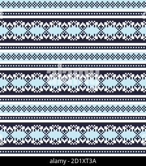 Weihnachten Messe Insel Muster Hintergrund für Mode-Textilien, Strickwaren und Grafiken Stock Vektor