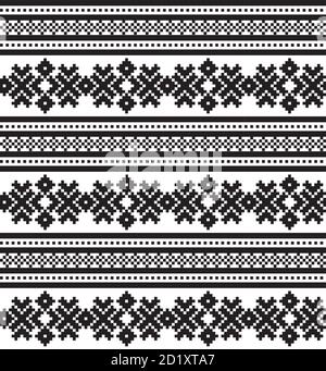 Weihnachten Messe Insel Muster Hintergrund für Mode-Textilien, Strickwaren und Grafiken Stock Vektor