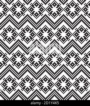 Weihnachten Messe Insel Muster Hintergrund für Mode-Textilien, Strickwaren und Grafiken Stock Vektor