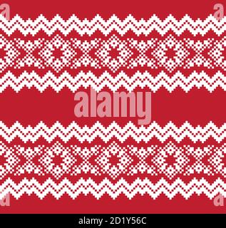 Weihnachten Messe Insel Muster Hintergrund für Mode-Textilien, Strickwaren und Grafiken Stock Vektor