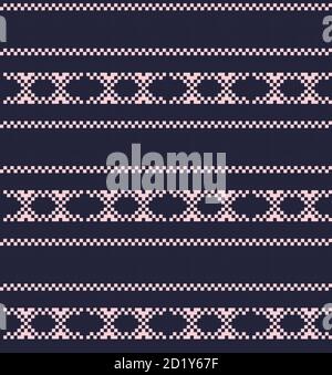 Weihnachten Messe Insel Muster Hintergrund für Mode-Textilien, Strickwaren und Grafiken Stock Vektor