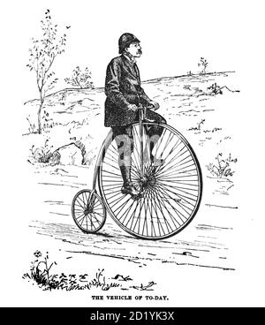 Der amerikanische Radfahrer: Ein Handbuch für den Beobachter, den Lernenden und den Experten von Pratt, Charles E. (Charles Eadward), 1845-1898. Veröffentlichungsdatum 1879. Herausgeber Boston, Houghton, Osgood und Unternehmen Stockfoto