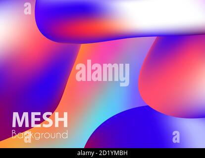Trendy flüssige Hintergründe lila Gradient Mesh Banner ultra Stock Vektor