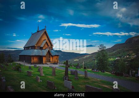 Stabkirche Reinli Stockfoto