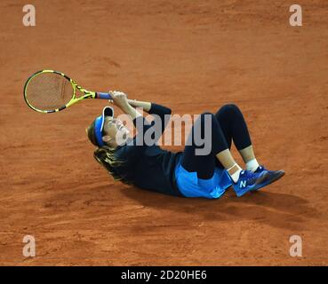 Paris, Frankreich. Oktober 2020. Roland Garros Paris Französisch Open 2020 Tag 10 061020 Danielle Collins (USA) vierte Runde Spiel Credit: Roger Parker/Alamy Live News Stockfoto