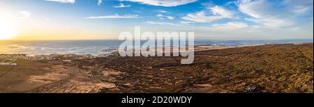 El Cotillo, Fuerteventura. Amaszing Luftaufnahme. Kanarische Inseln, Spanien Stockfoto