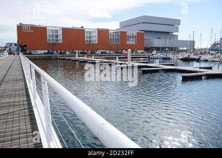 Segelhafen, Vauban Bassin, Le Havre, seine-Maritime, Normandie Region, Frankreich Stockfoto