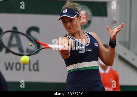 Paris, Frankreich. Oktober 2020. Roland Garros Paris French Open 2020 Day 10 061020 Nadia Podoroska (ARG) gewinnt Viertelfinale Credit: Roger Parker/Alamy Live News Stockfoto