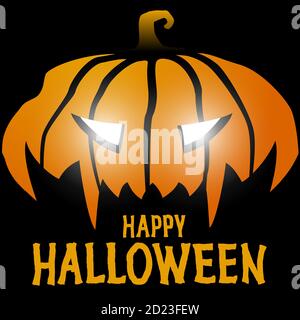 Happy halloween Kürbis festliche Vektor-Poster, halloween Party Banner, Hintergrund Stock Vektor