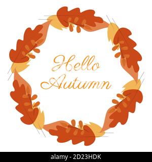 Illustration Vektor Design von Herbst Blätter Herbst Hintergrund Vorlage Stock Vektor