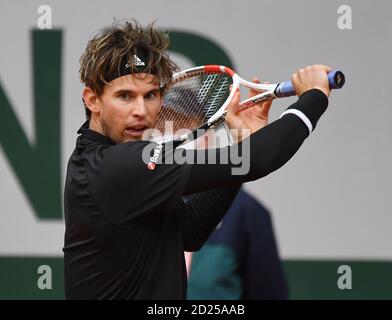 Paris, Frankreich. Oktober 2020. Roland Garros Paris French Open 2020 Tag 10 061020 Dominic Thiem (AUT) Viertelfinale Credit: Roger Parker/Alamy Live News Stockfoto