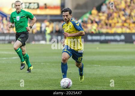 Brondby, Dänemark. Mai 2018. Besar Halimi (18) von Broendby, WENN er während des 3F Superliga-Spiels zwischen Broendby IF und AAB im Brondby Stadium gesehen wurde. (Foto: Gonzales Photo - Thomas Rasmussen). Stockfoto