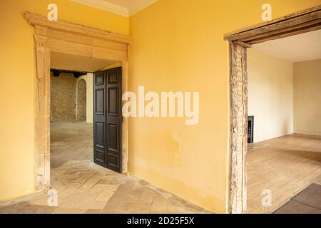 Kirby Hall ein ruiniertes elisabethanischen Herrenhaus aus dem 17. Jahrhundert oder Landhaus in der Nähe von Gretton nr Corby Northamptonshire England GB Europa Stockfoto