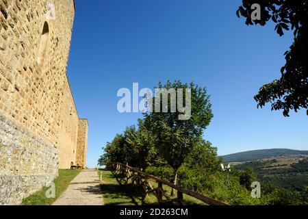 Normannische Burg, Castel Lagopesole, Basilicata, Italien Stockfoto