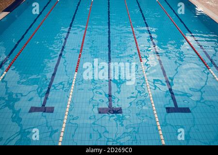 Seimming Pool Lanes Stockfoto