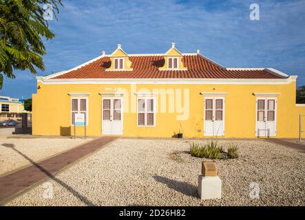 Karibik, Niederländische Antillen, Aruba, Oranjestad, Numismatisches Museum Stockfoto