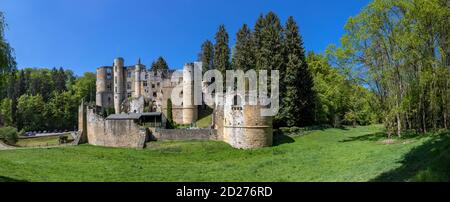 Europa, Luxemburg, Grevenmacher, Burg Beaufort Stockfoto