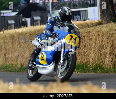 Nigel Everett, Paul Smart, Suzuki XR14, Classic Racing Motorcycles, Goodwood Festival of Speed, Speed Kings, Motorsport's Record Breakers, Goodwood, J Stockfoto