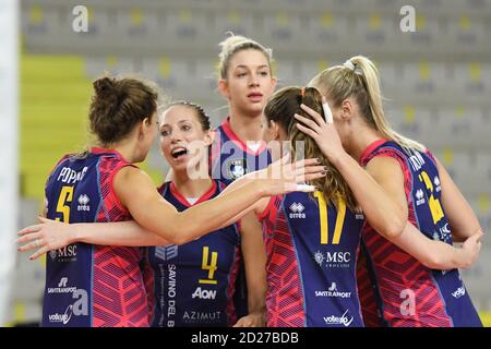 scandicci (Fi), Italien, 06 Oct 2020, Savino del Bene Scandicci während Savino Del Bene Scandicci gegen Khimik Yuzhny, Volleyball Champions League Women - Credit: LM/Filippo Tomasi/Alamy Live News Stockfoto