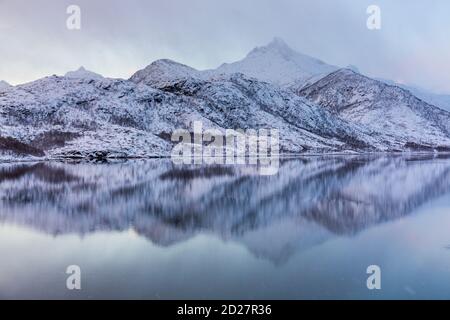 Lofoten Inseln, Nordland County, Norwegen, Polarkreis, Europa Stockfoto