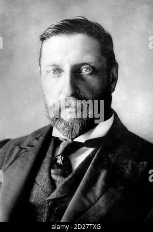 H. Rider Haggard. Porträt des englischen Schriftstellers Sir Henry Rider Haggard (1856-1925) Stockfoto