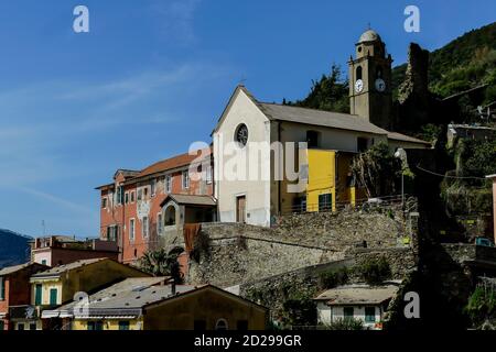 riomaggiore cinque terre italien, in cinque terre, Ligurien, Italien Stockfoto