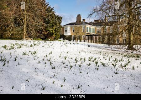 Polesden Lacey Haus und Anwesen liegt am Rande der North Downs in der Nähe von Dorking, Stockfoto