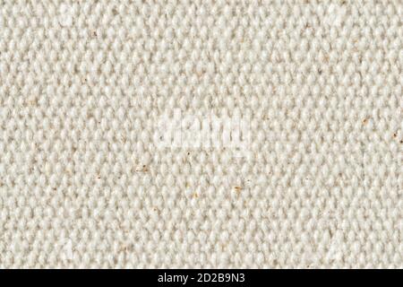 Abstrakte weiße Synthetikgewebe Textur und Hintergrund. Detail aus Stoff Wolle Textil-Material. Stockfoto