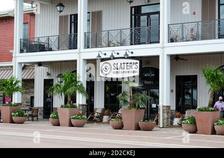 Babcock Ranch, EINE nachhaltige Gemeinde im Südwesten Floridas, läuft auf Solarengerei. Stockfoto