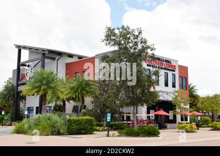 Babcock Ranch, EINE nachhaltige Gemeinde im Südwesten Floridas, läuft auf Solarengerei. Stockfoto