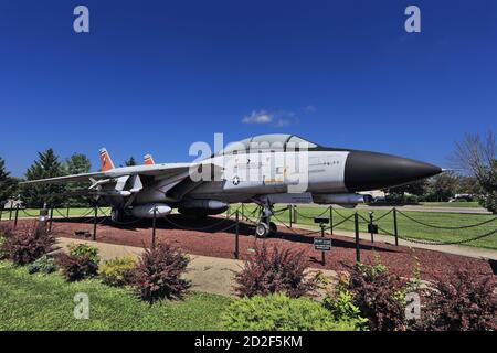 F-14 Tomcat auf der Northrop Grumman Bethpage Long Island ausgestellt New York Stockfoto