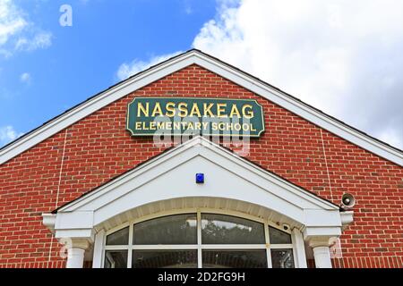 Nassakeag Elementar School Setauket Long Island New York Stockfoto