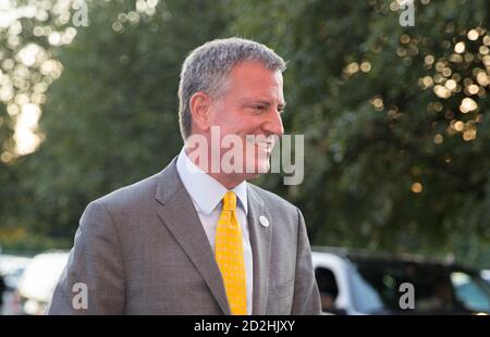 NEW YORK, NY - AUGUST 25: Bill de Blasio nimmt an der 14. Jährlichen USTA Opening Night Gala im USTA Billie Jean King National Tennis Center am 25. August 2014 in New York City Teil.Personen: Bill de Blasio Kredit: Hoo-Me / MediaPunch Stockfoto