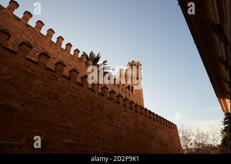 Stadtmauer, Palma, Mallorca, Spanien Stockfoto