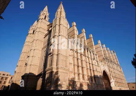 La Seu Kathedrale, Palma, Mallorca, Spanien Stockfoto